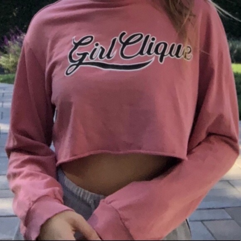 “Girl Clique” cropped sweater